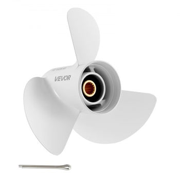 Outboard Propeller, Upgrade OEM 15 Spline Tooth Aluminum Outboard Boat Propeller Fit Yamaha Engines 60-130 HP, 4-1/4" Gearcase, 3-Blade, RH (Right Hand Rotation), OEM Parts No. 6E5-45947-00-EL