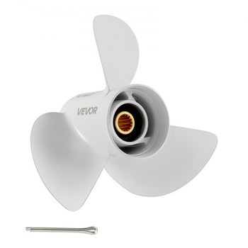 Outboard Propeller, Upgrade OEM 15 Spline Tooth Aluminum Outboard Boat Propeller Fit Yamaha Engines 50-130 HP, 4-1/4" Gearcase, 3-Blade, RH (Right Hand Rotation), OEM Parts No. 6E5-45945-01-EL
