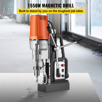 1680W MD50 Magnetic Drill 300 RPM Spindle Speed Electric Magnetic Drilling System with 2 Inch Boring Diameter and 2900 LBS Magnet Force