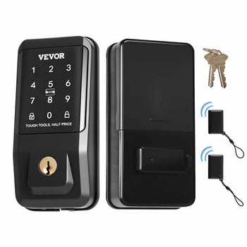 Keyless Entry Door Lock, Touchpad Electronic Deadbolt with IC Card, Customizable User Codes, Keyed Entry, Auto Lock, Anti-Peeking Password, Backlit, Easy Installation, for Home, Matte Black