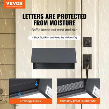 Sturdy Metal Key Locker, Combo Lock, Mountable on Wall, 12'', Charcoal Gray, Ensures Safe Keeping of Mail and Keys
