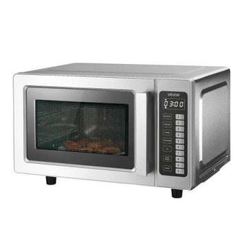 Countertop Microwave Oven, 0.9 Cu Ft, 1000W Digital Stainless Steel Microwave Oven with Touchscreen, 10 Cooking Presets, 5 Power Levels, Multi-Lock Door & Easy Clean Interior for Commercial Use