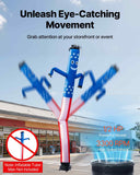 Inflatable Tube Man Blower, 1/2 HP 370W, PP Blower Fan for Wacky Waving Tube Guy, IPX3 Waterproof, Fits 12-Inch Diameter Outdoor Arm Swing Wind Flying Puppet Dancer, Inflatable Not Included