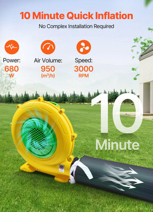 Inflatable Nightclub, 19.7 x 16.4 x 12 ft Inflatable Party Tent with 680W Blower & Sandbag, Ventilated Blow up Night Club with 2 Windows, Air Cube House for Event Birthday Wedding Party