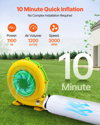 Inflatable Nightclub, 26.2 x 19.7 x 13.1 ft Inflatable Party Tent with 1100W Blower & Sandbag, Blow up Night Club with 2 Windows, Air Cube House for Event Birthday Wedding Party, White