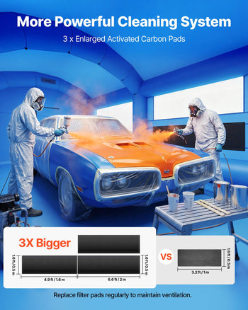 Inflatable Paint Booth, 21 x 13 x 10 ft, Portable Spray Booth with 1100W Powerful Blower and Large Filter Cotton, Arched Roof Blow Up Painting Tent for Mid-Size Pickup Truck, Large Furniture