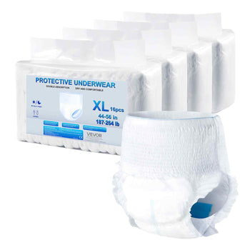 Adult Incontinence Underwear, High Absorbent Protective Underwear for Men & Women, Disposable Adult Pull-ups Diaper with Leakproof Leg Cuff & Wetness Indicator - XL Size, 64 Count (4 Pack of 16)