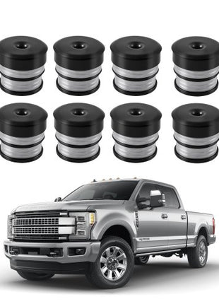 Body Mount Bushing Kit, Compatible with 2008-2016 F250 F350 Super Duty, 64 PCS Silicone Body Mount Kit, Quick Replacement, Durable Components for Improving Bumpy Driving Performance, Gray