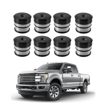 Body Mount Bushing Kit, Compatible with 2008-2016 F250 F350 Super Duty, 64 PCS Silicone Body Mount Kit, Quick Replacement, Durable Components for Improving Bumpy Driving Performance, Gray