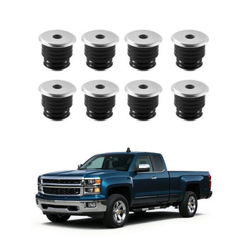 Body Mount Bushing Kit, Compatible with 1999-2007 Ford F250 F350, 60 PCS Polyurethane Body Mount Kit, Quick Replacement, Durable Components for Improving Bumpy Driving Performance, Black