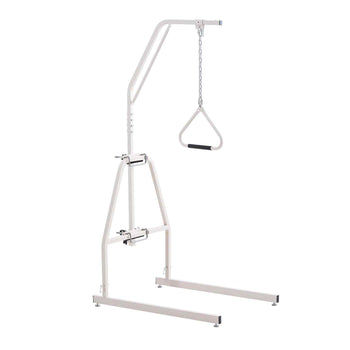 Trapeze Bar for Bed Mobility, Bed Trapeze with Clamps and Floor Stand, 250LBS Weight Capacity Bed Pull Up Assist for Elderly, Patients & Disabled, Suitable for Home Care, Hospital, Nursing Home