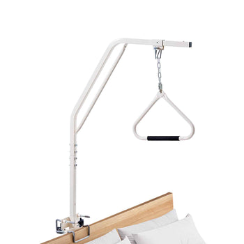 Trapeze Bar for Bed Mobility, Medical Bed Trapeze with Clamps & Metal Chain, 250LBS Weight Capacity Bed Pull Up Assist for Elderly & Disabled, Ideal for Home Care, Hospitals, Nursing Homes