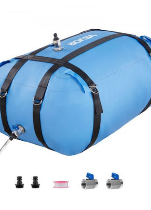 Water Storage Bladder, 35 Gallon Large Capacity TPU Soft Water Bag, Portable & Collapsible Water Storage Containers, Leakproof & Wear-Resistant RV Waters Tank for Camping Irrigation Outdoor Use