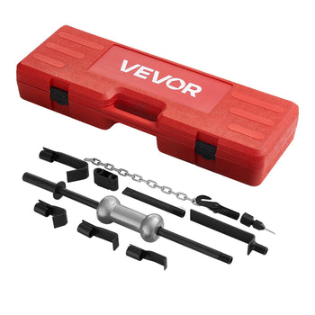 Dent Puller Kit, 10 lbs 13-in-1 Slide Hammer Dent Removal Kit, Heavy-Duty Auto Body Truck Repair Automotive Damage Remover Tool Repair Frame with Carrying Case, Extension Rod, Non-Slip Handle