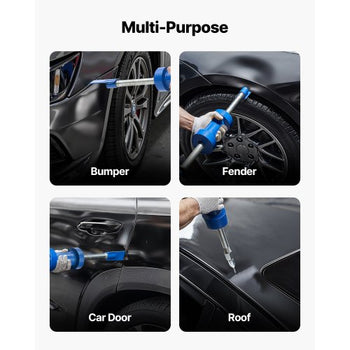 Dent Puller Kit, 13 lbs 14-in-1 Slide Hammer Dent Removal Kit, Heavy-Duty Auto Body Truck Repair Automotive Damage Remover Tool Repair Frame with Carrying Case, Extension Rod, Non-Slip Handle
