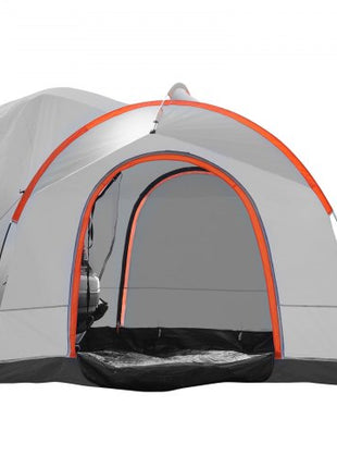 SUV Camping Tent, 8'-8' SUV Tent Attachment for Camping with Rain Layer and Carry Bag, PU2000mm Double Layer Truck Tent, Accommodate 6-8 Person, Rear Tent for Van Hatch Tailgate