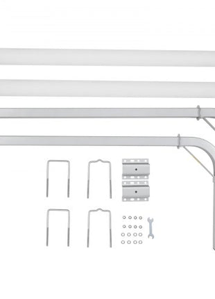 Boat Trailer Guide, 48? Adjustable Design Trailer Guide Poles, 2PCS High-Hardness Steel Trailer Guide-Ons, Trailer Guides with PVC Pipes, for Ski Boat, Fishing Boat or Sailboat Trailer