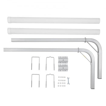 Boat Trailer Guide, 48? Adjustable Design Trailer Guide Poles, 2PCS High-Hardness Steel Trailer Guide-Ons, Trailer Guides with PVC Pipes, for Ski Boat, Fishing Boat or Sailboat Trailer