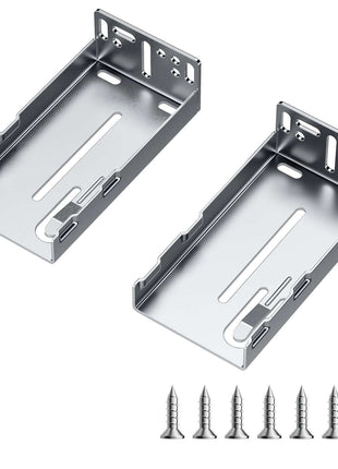 Drawer Slides Brackets, 10 Pairs Drawer Rails for 100 LBS Side Mount Ball Bearing Rail, Heavy Duty Cabinet Drawer Bracket for Dresser Drawer Track Runners, Kitchen Replacement Part for DIY