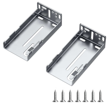 Drawer Slides Brackets, 10 Pairs Drawer Rails for 100 LBS Side Mount Ball Bearing Rail, Heavy Duty Cabinet Drawer Bracket for Dresser Drawer Track Runners, Kitchen Replacement Part for DIY