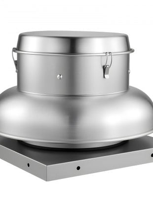 Roof Exhaust Fan, Attic Vent Fan with High-Power Motor, 21 inch Fan Base Heavy-Duty Aluminum Alloy, Speed Control Adjustable Airflow 500/900 CFM, Compact for Garage,Kitchen,Bathroom, Silver