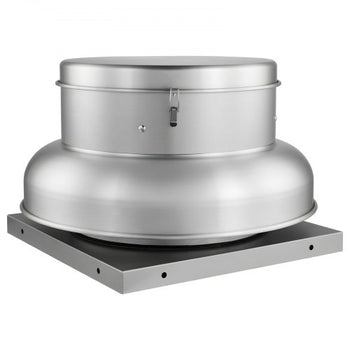 Roof Exhaust Fan, Attic Vent Fan with High-Power Motor, 24.8inch Fan Base Heavy-Duty Aluminum Alloy, Speed Control Adjustable Airflow 3000/3900CFM, Compact for Garage,Kitchen,Bathroom,Silver