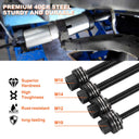26 PCS Pull and Press Sleeve Kit, Steel Bush Bearing Removal and Installation Set, Bush Removal Insertion Sleeve Tools with Carrying Case, Multi-Vehicle Compatibility for LCV and HGV Engines