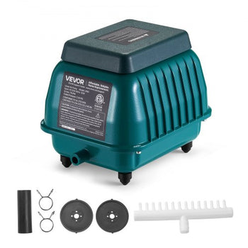 Linear Air Pump, 1110 GPH Air Flow, Septic Aerator Pump, Aeration System for 10 ft Deep Ponds, Fit for Septic Tanks, Aquariums, Waste Treatment, Seafood Restaurants, Fish Farms, Hydroponics