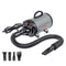 VEVOR 2400W pet grooming dryer, grey and black, with flexible hose and multiple nozzles for efficient drying.