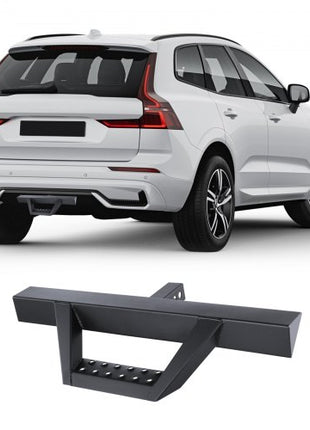 Hitch Step for 2 Inch Receiver, Strong Steel Construction with 300 LBS Load Capacity, Rear Bumper Guard Protector with Pin Lock and Stabilizer, Universal Fit for Truck, SUV, Pickup, Trailer