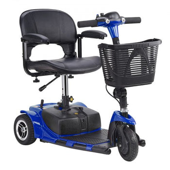 3 Wheel Folding Mobility Scooter for Adults & Seniors, Heavy-Duty Electric Powered Mobility Scooter & 12 Mile Long Range,  Travel Wheelchair with 9° Climbing Capacity, 265lb Capacity