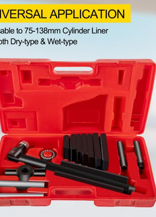 Liner Puller Cylinder Liner Puller, Diesel Engines Liner Puller Tool, Both Dry-Type and Wet-Type Fit Diameter of 75 mm-138 mm, Universal Cylinder Liner Puller Tool Set for Auto Repair