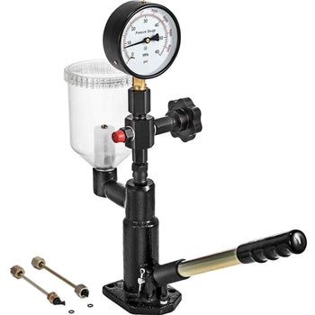 Diesel Injector Tester with Dual Scale Gauge, 400Bar/6000PSI, for Accurate Pressure Adjustment & Nozzle Examination