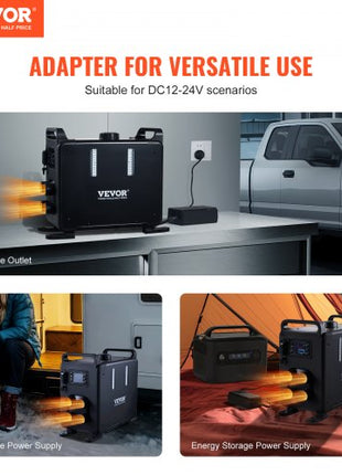 8KW Diesel Heater, 12V/24V All in One Diesel Air Heater, Bluetooth APP Control, Remote Control and Display Screen, CO Alarm, Fast Heating Vertical Portable Diesel Heater for Vehicles, Garage