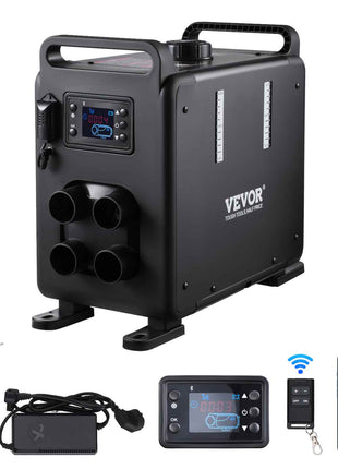 8KW Diesel Heater, 12V/24V All in One Diesel Air Heater, Bluetooth APP Control, Remote Control and Display Screen, CO Alarm, Fast Heating Vertical Portable Diesel Heater for Vehicles, Garage