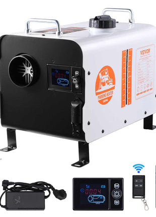 8KW Diesel Heater, 12V/24V All in One Diesel Air Heater, with Bluetooth APP Control, Remote Control and Display Screen, CO Alarm, Fast Heating Portable Diesel Heater for Vehicles and Outdoors