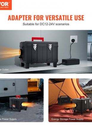8KW Diesel Heater, 12V/24V All in One Diesel Air Heater, with Bluetooth APP Control, Remote Control and Display Screen, CO Alarm, Fast Heating Portable Diesel Heater for Vehicles and Garage