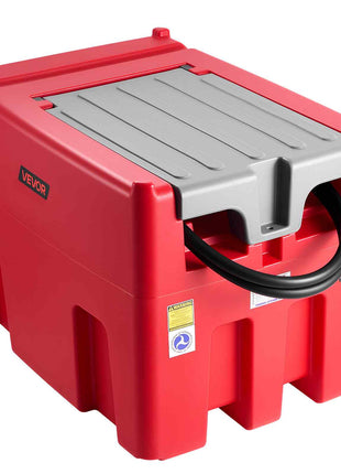 Portable Diesel & Gasoline Tank, 116 Gallon, 10 GPM Flow Rate, Diesel Fuel Tank with 12V Electric Transfer Pump, 13.1ft Hose, Auto Fueling Nozzle, Transfer Tank for Easy Fuel Transportation, Red
