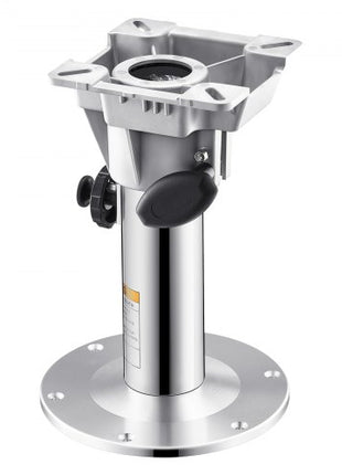 Boat Seat Pedestal, Adjustable Height from 12.76 to 18.7 Inches, Aluminum Alloy Boat Chair Base with Locking Design, Waterproof & Rust-resistant, Ideal for Fishing and Boating Enthusiasts
