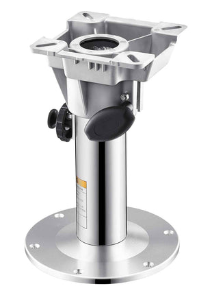 Boat Seat Pedestal, Adjustable Height from 12.76 to 18.7 Inches, Aluminum Alloy Boat Chair Base with Locking Design, Waterproof & Rust-resistant, Ideal for Fishing and Boating Enthusiasts
