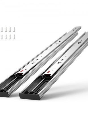 10 Pairs of 18 Inch Drawer Slides Side Mount Rails, Heavy Duty Full Extension Steel Track, Soft-Close Noiseless Guide Glides Cabinet Kitchen Runners with Ball Bearing, 100 Lbs Load Capacity