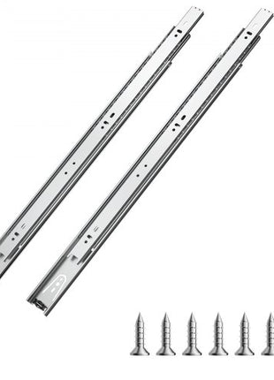 Drawer Slides, 20 inch, 10 Pairs Full Extension Ball Bearing Cabinet Rails, 100 LB Load Capacity Heavy Duty Side Mount Dresser Drawer Slides, Drawer Track Runners for Kitchen DIY Replacement