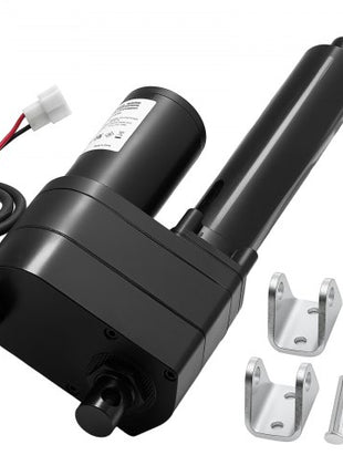 12V Linear Actuator, 6 Inch Ultra Heavy-Duty 2023lbs/9000N Linear Motion Actuator, IP65 Waterproof 0.2"/s with Mounting Brackets for Industrial Machinery Vessels, Heavy Lifting Systems