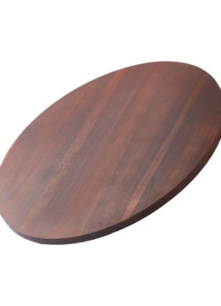 24 in Wood Lazy Susan Turntable, 360° Rotation Round Clear Tabletop Rotating Tray, Acacia Wood Dining Table Centerpiece, Smooth and Silent Spin, for Family Gatherings, Banquets and Weddings