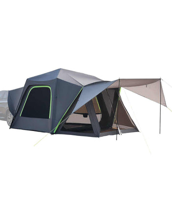 SUV Tent for Camping, 10FT L x 10FT W, Waterproof PU2000mm Spacious Double Layer Design for 5-8 Person, SUV Camping Tent with Shade Awning and Mesh Windows, Includes Rainfly and Storage Bag