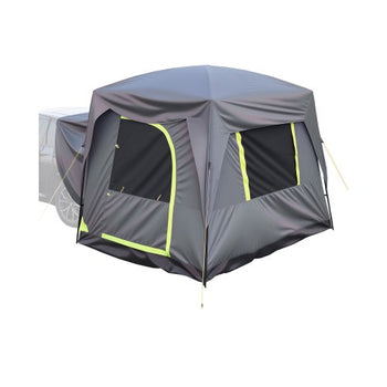 SUV Tent for Camping, 10FT L x 8FT W, Waterproof PU2000mm Spacious Double Layer Design for 5-8 Person, SUV Camping Tent with Mesh Windows, Includes Rainfly & Storage Bag, for Outdoor Activities