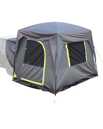 SUV Tent for Camping, 10FT L x 8FT W, Waterproof PU2000mm Spacious Double Layer Design for 5-8 Person, SUV Camping Tent with Mesh Windows, Includes Rainfly & Storage Bag, for Outdoor Activities