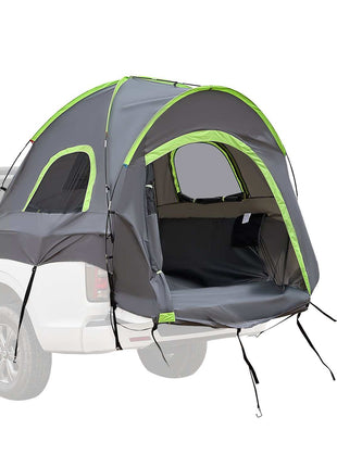 Pickup Truck Tent, Fit 5.5-6.0 ft Truck Tents for Camping, Waterproof PU2000mm 2-3 Person Sleeping Truck Bed Tent with Double Layer Design Windows, Sturdy Truck Bed Camper Shell with Storage Bag