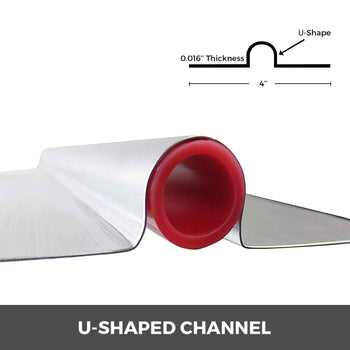 PEX Heat Transfer Plates, 100pcs Box Radiant Heat Transfer Plates, 2ft Aluminum PEX Heat Transfer Plates, 1/2 inch Heat Transfer Plates Designed for PEX Tubing