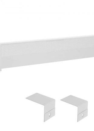 Baseboard Heater Covers, Basic Series 4 ft Standard Electric Heating Unit Front Cover for Home Improvement, Heavy-duty Steel, Easy Installation for Bedroom Replacing Old Cover, White